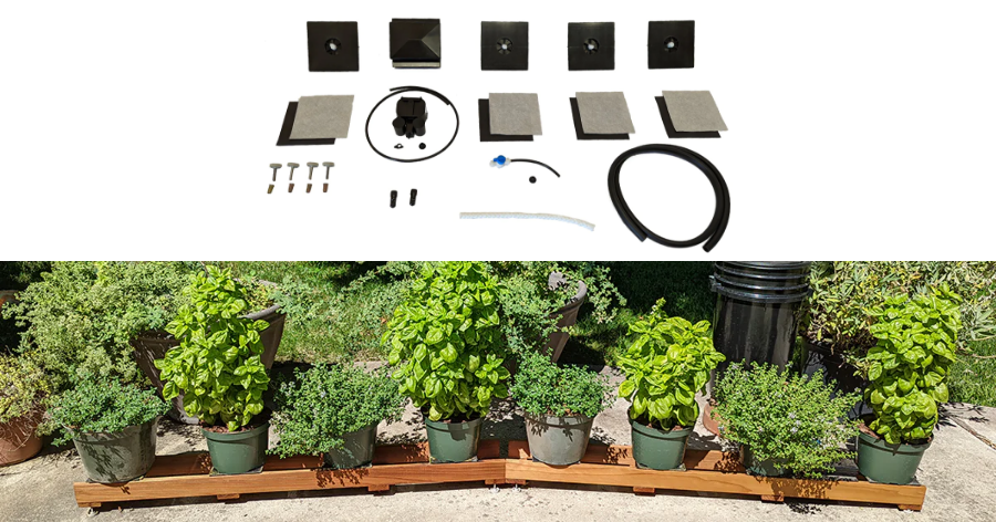 self watering planter conversion kit HERBIE DIY Kit – For 4 pots